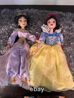 Vintage Disney Classics 16 Porcelain Dolls With Original Wood Stand