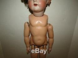 Vintage Doll 24 Inch Simon Halbig K Star R Porcelain Head Moves Composition Body