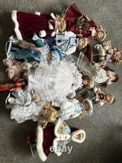 Vintage Doll Collection 13 Pieces. Porcelain Dolls. Brinn, Princess house +more