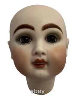 Vintage Doll Head Heidi Phelps Artist Doll Replica Porcelain Head 10 1/2 IN 1990