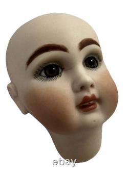 Vintage Doll Head Heidi Phelps Artist Doll Replica Porcelain Head 10 1/2 IN 1990