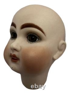Vintage Doll Head Heidi Phelps Artist Doll Replica Porcelain Head 10 1/2 IN 1990