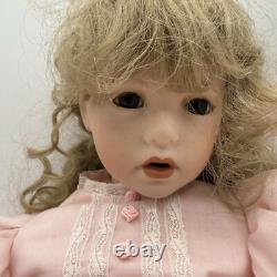 Vintage Doll by Donna Rubert Artworks 1992 Porcelain Sitting Large Doll Shay