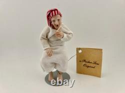 Vintage Dollhouse GRANDPA Porcelain Seated Doll HANDMADE Artisan Parker Levi NOS