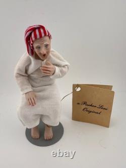 Vintage Dollhouse GRANDPA Porcelain Seated Doll HANDMADE Artisan Parker Levi NOS