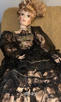 Vintage Donna Robert 23 Inches Porcelain Doll 2005 Nr 705 Broken Finger, Heel