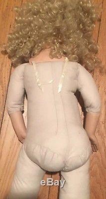Vintage Donna RuBert 30 Porcelain Doll Crystal Blonde hair blue eyes