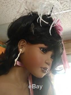 Vintage Dwi Saptono African American Porcelain Doll, 36