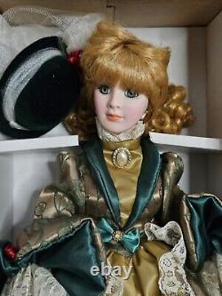 Vintage Dynasty Doll Collection Kendall 20 Porcelain Doll, In Box WithCOA