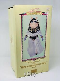 Vintage ENESCO Miss Piggy Cleopigtra Cleopatra Porcelain Doll w Box RARE