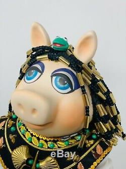 Vintage ENESCO Miss Piggy Cleopigtra Cleopatra Porcelain Doll w Box RARE