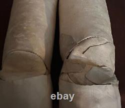 Vintage Early 1900's Darling Doll Leather Bisque Porcelain & Cloth 25 Jointed