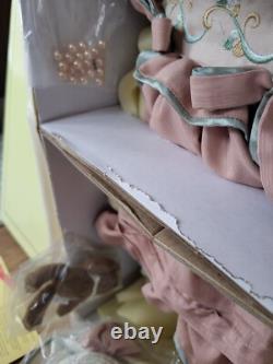 Vintage Elite Dolls Collection Porcelain Chamain 24 Doll WithStand & Certificate