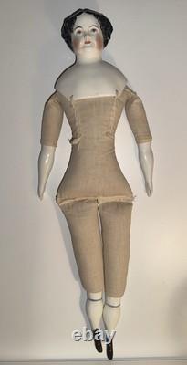 Vintage Emma Clear (49)Jenny Lind Porcelain Reproduction Doll 19 Cloth Body