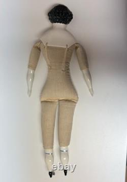 Vintage Emma Clear (49)Jenny Lind Porcelain Reproduction Doll 19 Cloth Body