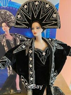 Vintage Erte Barbie Doll Stardust 2nd Series Black Porcelain Doll with Box