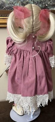 Vintage FAYZAH SPANOS Porcelain Doll GRACE LE 470/2000, 1993, 24 in