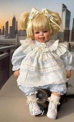 Vintage Fayzan Spanos Porcelain Doll LE # 037/1000, 24, 1999