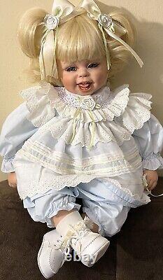 Vintage Fayzan Spanos Porcelain Doll LE # 037/1000, 24, 1999