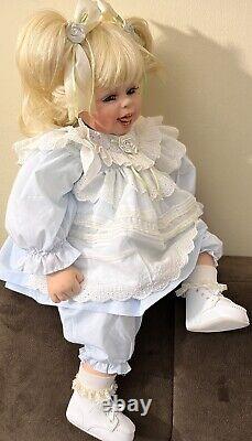 Vintage Fayzan Spanos Porcelain Doll LE # 037/1000, 24, 1999