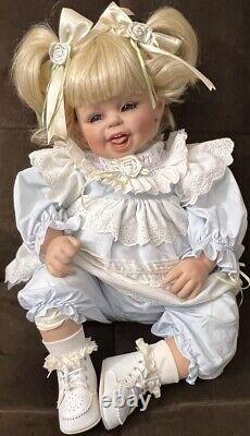 Vintage Fayzan Spanos Porcelain Doll LE # 037/1000, 24, 1999