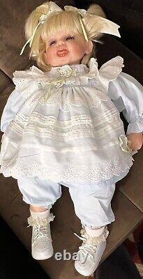 Vintage Fayzan Spanos Porcelain Doll LE # 037/1000, 24, 1999