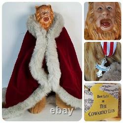 Vintage Franklin Heirloom Dolls Wizard Of Oz Cowardly Lion Doll 20 withTags 1986