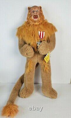 Vintage Franklin Heirloom Dolls Wizard Of Oz Cowardly Lion Doll 20 withTags 1986