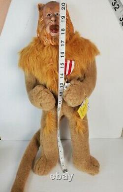 Vintage Franklin Heirloom Dolls Wizard Of Oz Cowardly Lion Doll 20 withTags 1986