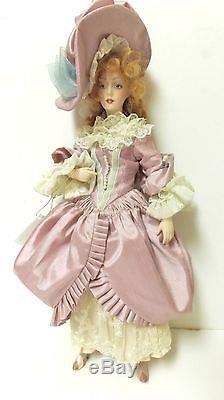 Vintage Franklin Mint Dejanay Coa Numbered Porcelain Doll Creole-cajun Historic