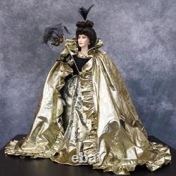 Vintage Franklin Mint Heirloom Queen of the Masquerade Ball Porcelain Doll