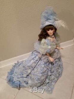 Vintage Franklin Mint Morning Glory Porcelain Doll 22H