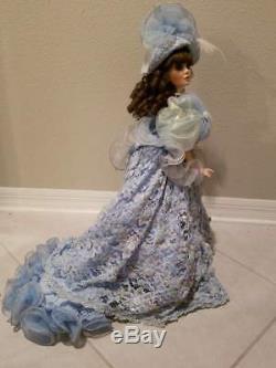 Vintage Franklin Mint Morning Glory Porcelain Doll 22H