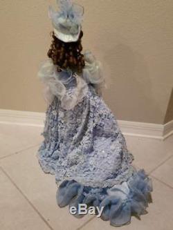 Vintage Franklin Mint Morning Glory Porcelain Doll 22H