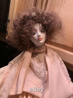 Vintage French Porcelain Doll from Paris