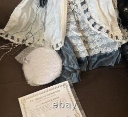 Vintage Full Porcelain DollKaitlyn &TeddyBy Janis Berard, 21 in