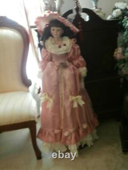 Vintage Genuine Porcelain Doll Large 42inch New At Master Piece Life Like