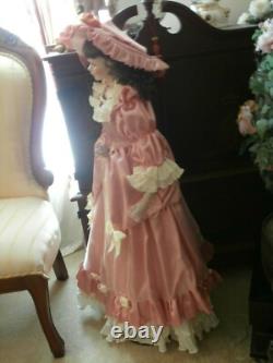 Vintage Genuine Porcelain Doll Large 42inch New At Master Piece Life Like