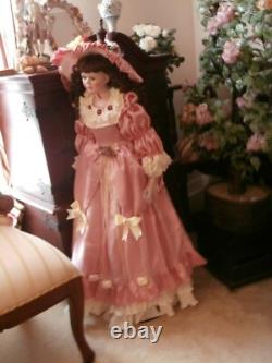 Vintage Genuine Porcelain Doll Large 42inch New At Master Piece Life Like