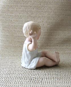 Vintage German BISQUE PIANO Baby Doll Girl or Boy Figurine Figure Numbered