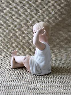 Vintage German BISQUE PIANO Baby Doll Girl or Boy Figurine Figure Numbered