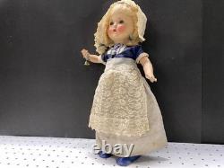 Vintage German Composite Doll Blonde with Bell 16