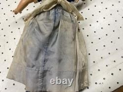 Vintage German Composite Doll Blonde with Bell 16