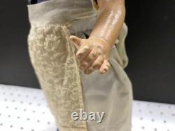 Vintage German Composite Doll Blonde with Bell 16