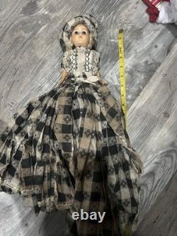 Vintage German Made 18 Doll With Porcelain Head And In Original Dress