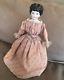Vintage German Porcelain Bisque Cloth Doll 11 Inches W Stand Toy Antique