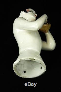 Vintage German Porcelain Half Doll Pin Cushion c1920