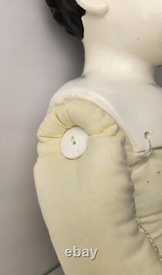 Vintage German Style China Head Porcelain Doll Extra Large 32 Inches