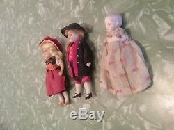 Vintage German bisque miniature mignonette doll dollhouse antique porcelain 3.75