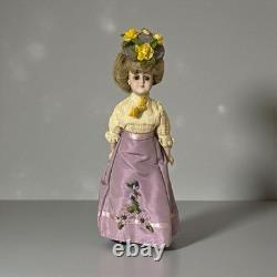 Vintage Gibson Girl Style Porcelain Doll Handcrafted Victorian Fashion Repro